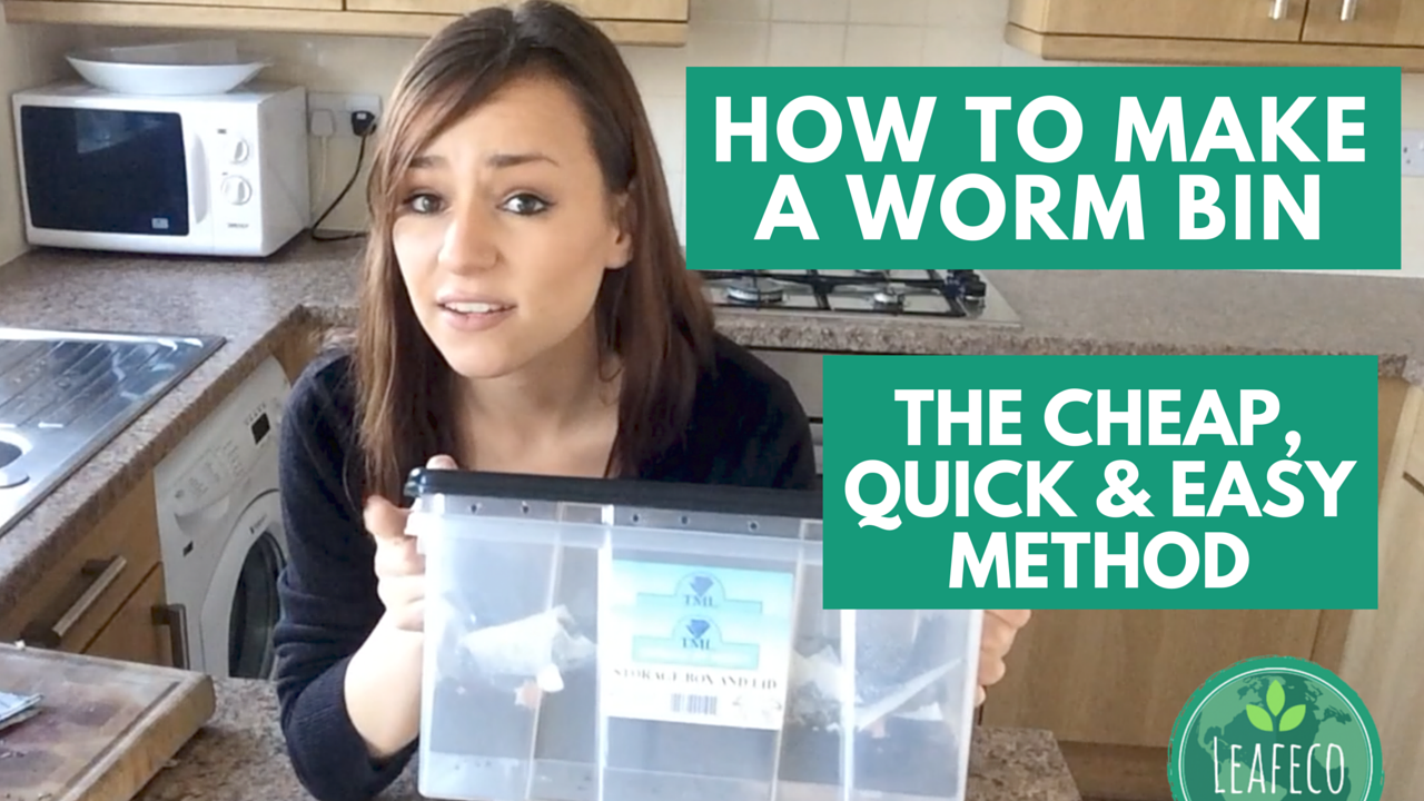 How to Make a Worm Compost Bin, the easy cheap and quick method